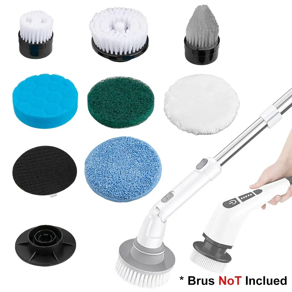Replaceable Brush Head for Spin Scrubber, Cordless Spin Scrubber Brush Head for Bathroom Floor Cleaning, Multi-functional Universal Brush Head, Electr