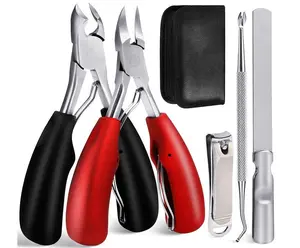 5 Pcs Toenail Clippers Set for Ingrown & Thick Nails – Heavy Duty Nail Clippers for Seniors, Men, Women – Professional Stainless Steel, Sharp & Precise, Trims Painlessly tiktokshopspringglowup