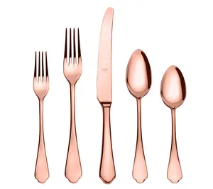 Mepra 20pc Dolce Vita Bronze Flatware Set