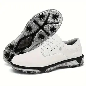 Men's All-Season Golf Shoes for Sports & Casual Wear fashionable shoe Golfshoes White