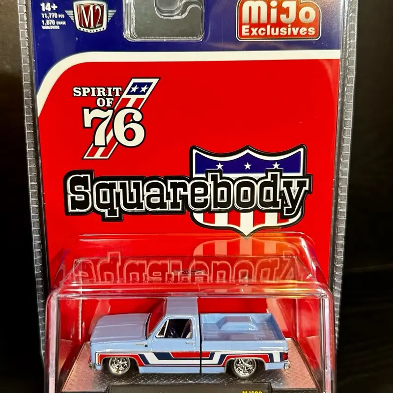 M2 Machines Squarebody MiJo Exclusive, 1976 Chevrolet Bonanza-10, Spirit of 76 Diecast Model Car