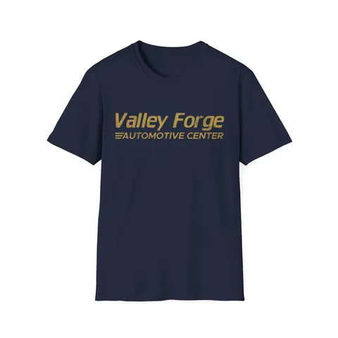 Valley Forge Automotive Center T-Shirt – Unisex Softstyle Tee for Car Enthusiasts Casual Fit Blazer Piece Love Essential Fit Love baby tee t shirts women oversized tshirt women vintage graphic tees t shirts for women women's t shirts Womenswear