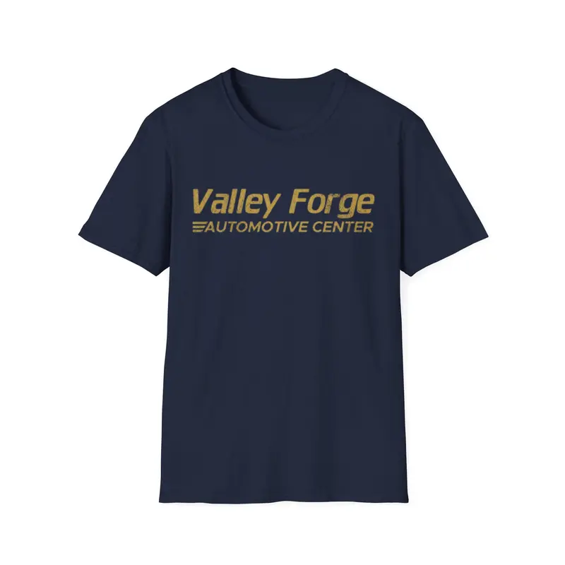 Valley Forge Automotive Center T-Shirt – Unisex Softstyle Tee for Car Enthusiasts Casual Fit Blazer Piece Love Essential Fit Love baby tee t shirts women oversized tshirt women vintage graphic tees t shirts for women women's t shirts Womenswear