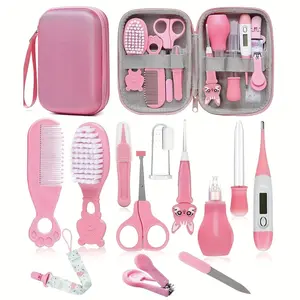 Baby Healthcare and Grooming Kit, Newborn Nursery Essential, Includes Hair Brush, Thermometer, Pacifier Clip, Nail Clippers, Precise Nail Trimmer, Baby Registry Ready