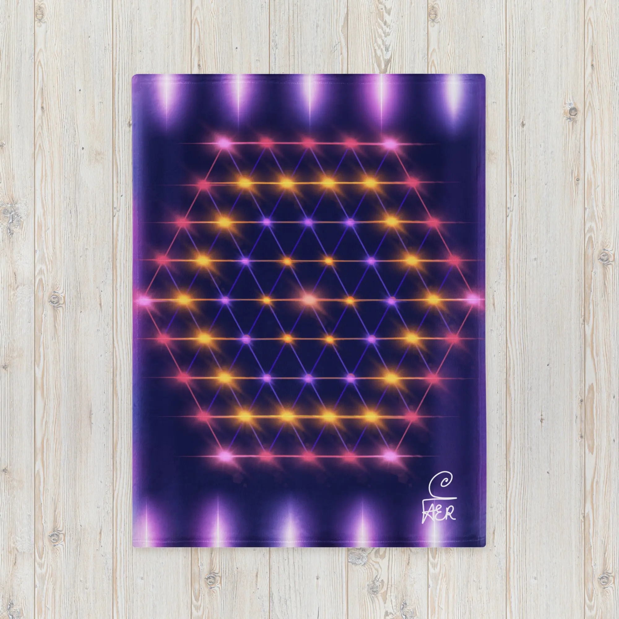 The Hexagonal Grid / Honeycomb Throw Blanket