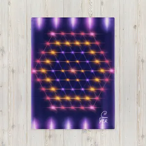 The Hexagonal Grid / Honeycomb Throw Blanket