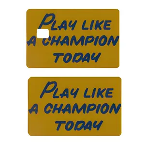ND Fighting Irish Play Like A Champion Today credit card sticker cash app card design