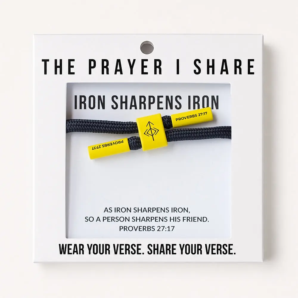 IRON SHARPENS Iron Bracelet - Simple Design, No Color or Patterns, Ideal for Everyday Wear