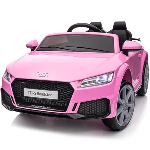 Hikiddo 6V Kids Ride on Toy Car, Licensed Audi Electric Car for Toddler with Remote Bluetooth