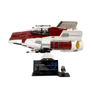 Acrylic Angled Display Stand Compatible with LEGO® 75275 UCS A-Wing Starfighter - Set Not Included