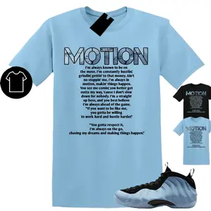 Shirt to Match Foamposite One Psychic Blue, Psychic Blue Foamposite Shirt, Gildan 5000 Shirt, 100% Cotton, Classic Fit, Design Printed T-Shirt, Menswear Top