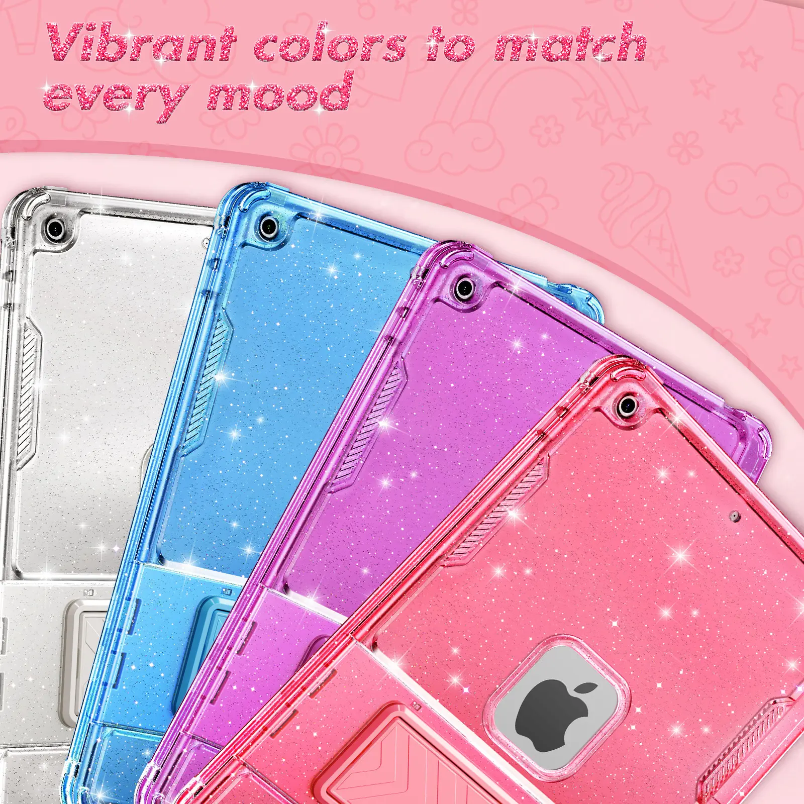 INFILAND Case for iPad 9th/8th/7th Generation 2021/2020/2019 10.2