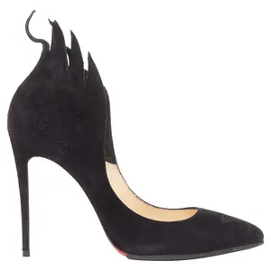 Pre-owned Christian Louboutin Women's Christian Louboutin Victorina suede stiletto pigalle pump by Rebag