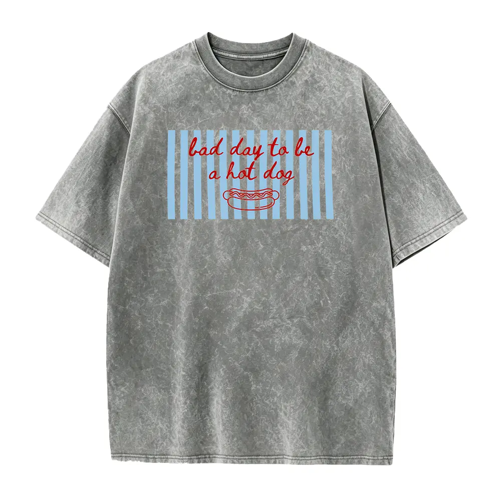 Men's Funny Glizzy Graphic T-Shirt, Casual 100% Cotton Short Sleeve Menswear with a Round Neck and Seamless Design
