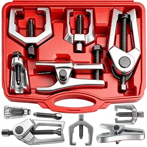 【DealsForYouDays】5-in-1 Ball Joint Separator, Pitman Arm Puller, Tie Rod End Tool Set for Front End Service, Splitter Removal Kit