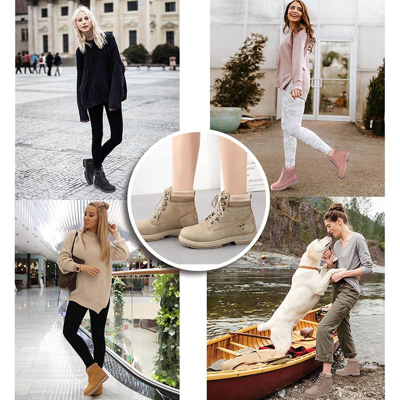 Athlefit 2025 New Style Fashion Women's Waterproof Hiking Combat Boots - Lace-up Low-top Short Boots - Ankle Guard Boots - Women's Winter Boots - Comfortable Casual Outdoor Shoes - Girl's Style Athlefit 2025 New Style Fashion Women's Waterproof Hiking Combat Boots - Lace-up Low-top Short Boots - Ankle Guard Boots - Women's Winter Boots - Comfortable Casual Outdoor Shoes - Girl's Style