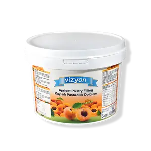Vizyon Bake-Stable Apricot Pastry Filling (13.23 lbs / 6 kg) - Ready-to-Use