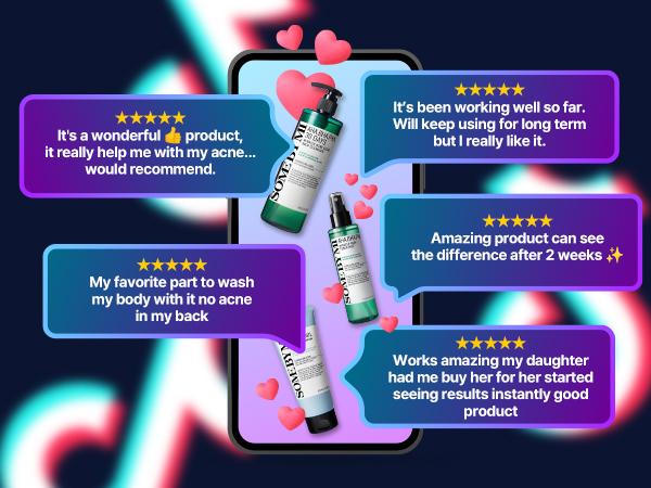 Full Body Miracle Repair Set - 3-Step Routine for Hyperpigmentation & Body Acne - Salicylic Acid & Niacinamide - Soothing Centella - Korean Skincare