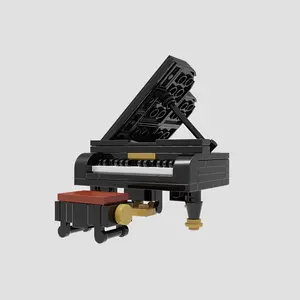Piano model building block set, a collector's item for music lovers, and the perfect gift for boys and girls – a desktop decoration.