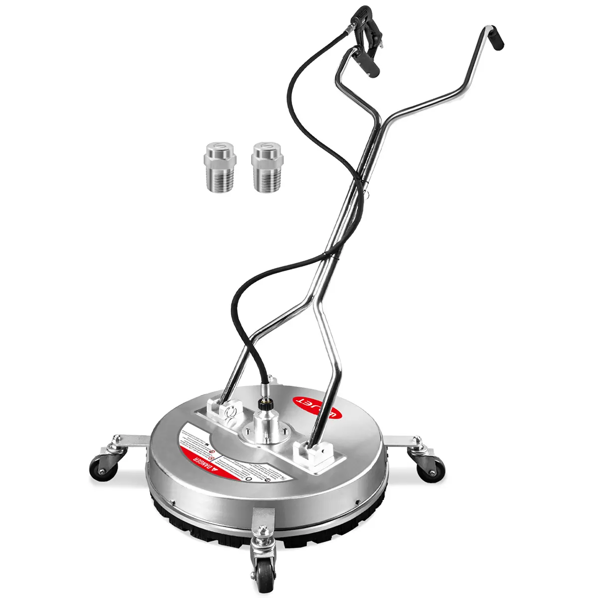 20" Pressure Washer Surface Cleaner with 4 Wheels&Dual Handles, 4500PSI Stainless Steel for Concrete Driveway Sidewalk Deck Patio, Commercial Grade summervibes️ campingessentials