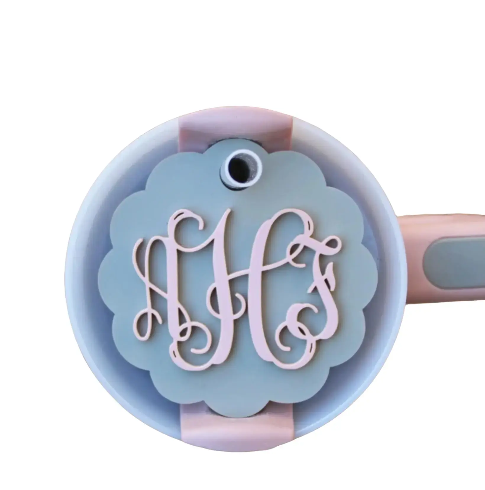 Monogram tumbler topper, personalized  topper name plate, Stanley name topper, Stanley, name plates Drinkware Bottles, tumbler Covers Lids Cup, Stanley topper