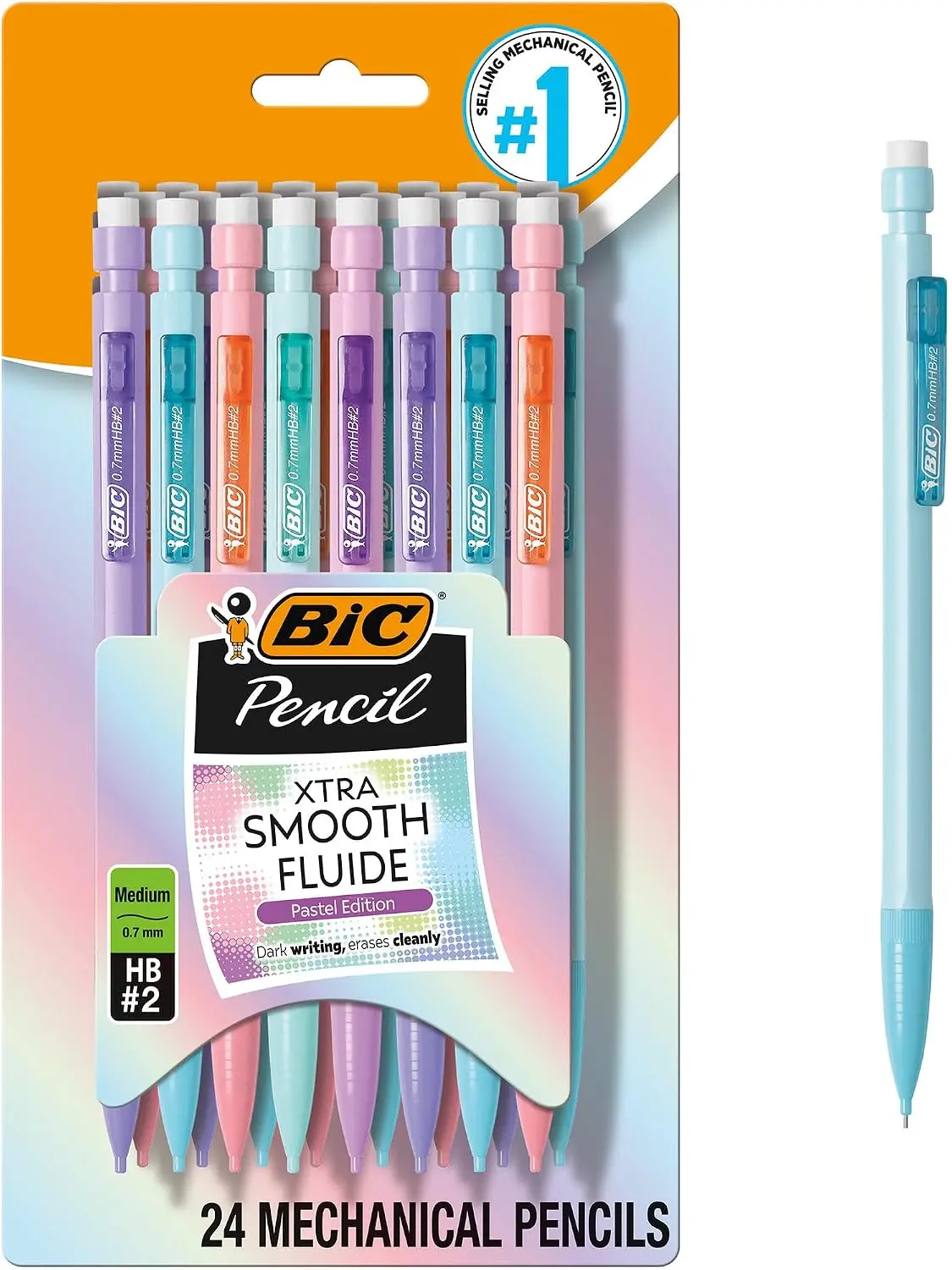 Xtra-Precision Mechanical Pencils, Fine Point, 0.5mm Mechanical Pencils, 24 Pack – Fine Point, Smooth Writing, Clean Erasing & Strong Lead