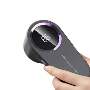 Electric fabric shaver, portable hair remover, pet home, rechargeable, lint collection container, LED digital display, 6-blade blade, safety lock, 3 speeds, 2600mAh, lasts for 1 hour, suitable for clothes, sweaters, sheets, sofa