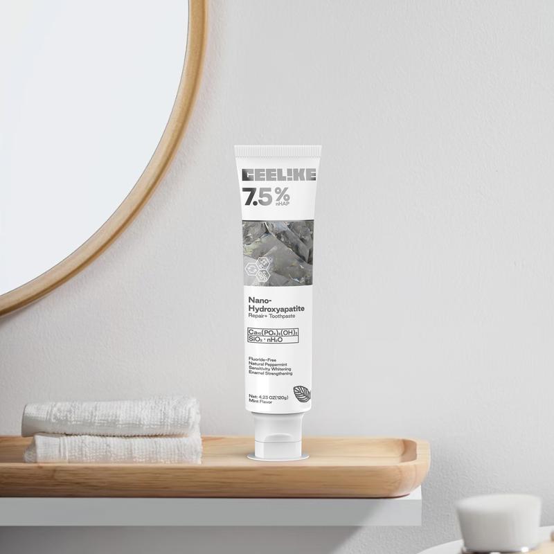【CEELIKE】Fluoride-Free Nano Hydroxyapatite Toothpaste | Advanced Enamel Repair & Long-Lasting Fresh Breath | Mild Mint | 4.23 oz