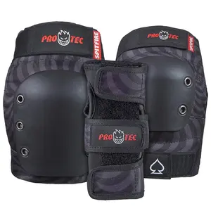 PRO TEC STREET ADULT 3 PACK PAD SET SPITFIRE SIGNATURE EDITION BLACK SWIRL