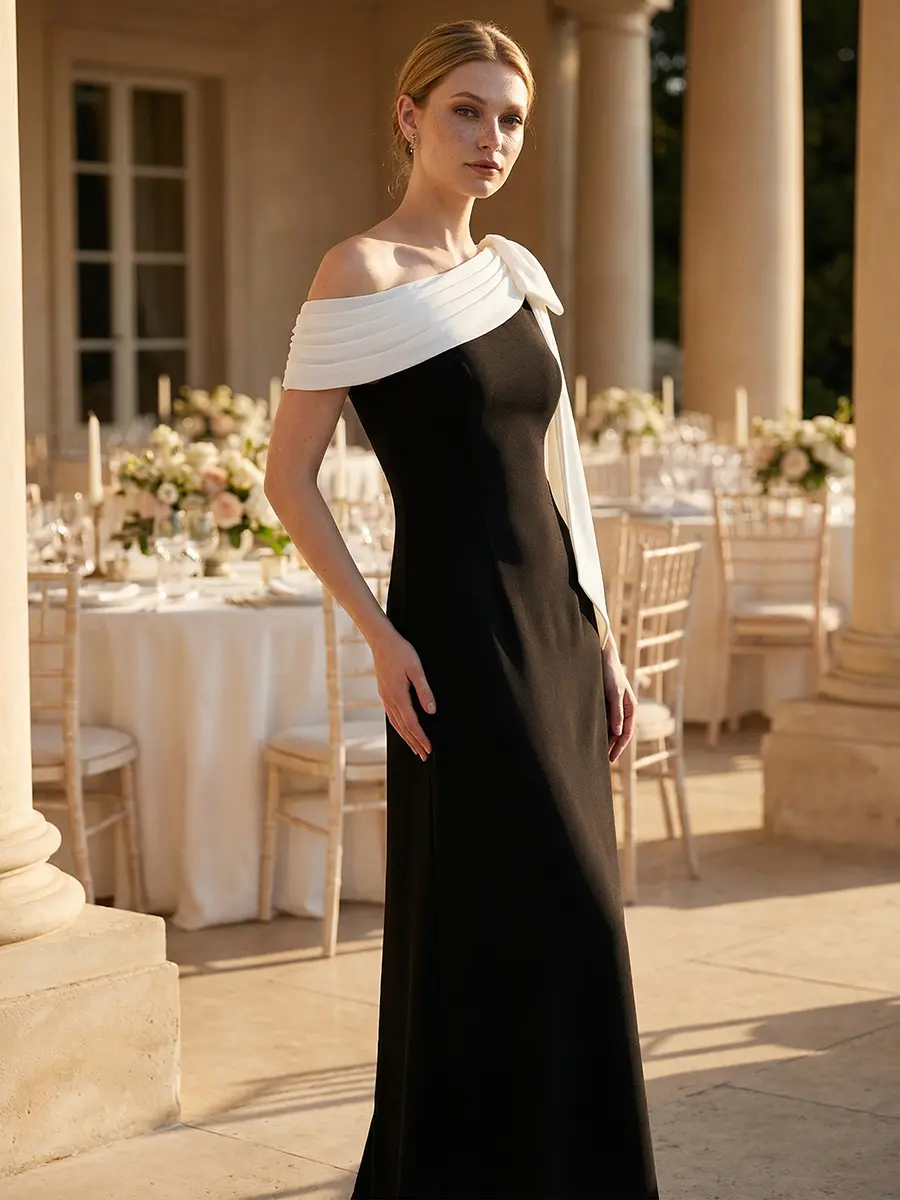 Ever-Pretty 2026 dress style classic dress,One-Shoulder Formal Gown - Black&White Contrast Accent, Flowy Maxi Silhouette for Wedding Guest ,Evening Events ,black tie wedding guest dress.02632 - TikTok Shop Ever-Pretty 2026 dress style classic dress,One-Shoulder Formal Gown - Black&White Contrast Accent, Flowy Maxi Silhouette for Wedding Guest ,Evening Events ,black tie wedding guest dress.02632 - TikTok Shop
