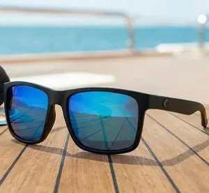 COSTA Rincon II  Polarized Sunglasses Green Mirror Polarized Polycarbonate Polarized Glass (580G)