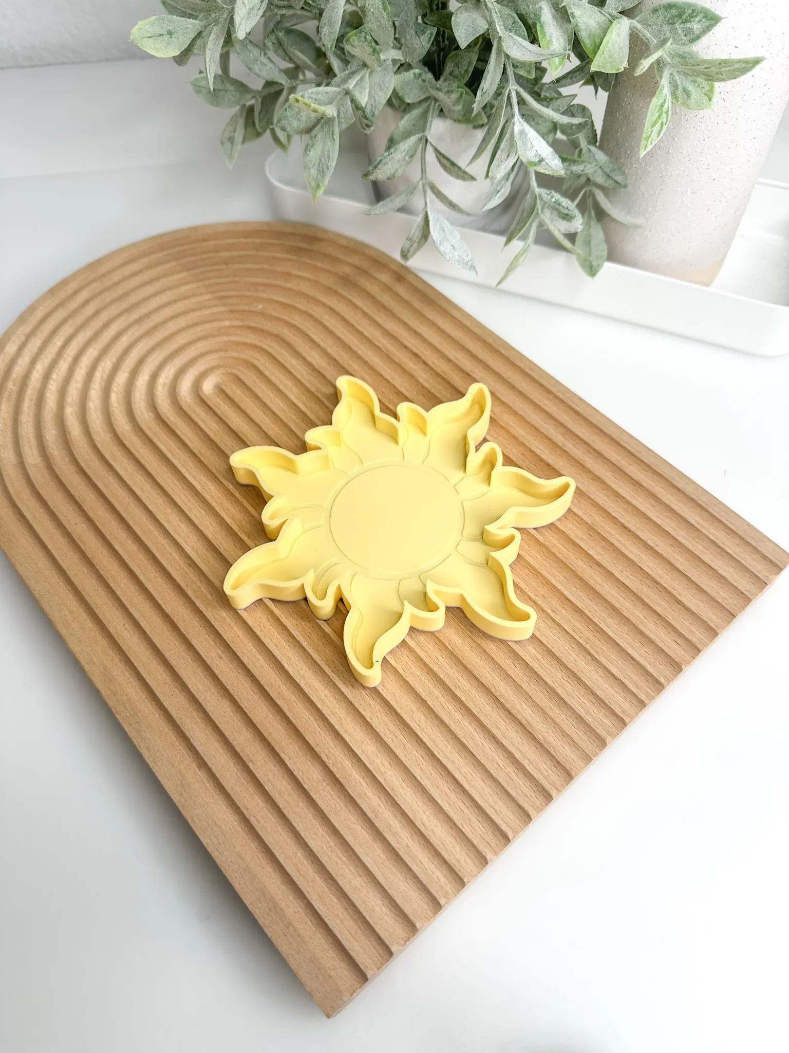 Wavy Sun Tray Trinket Desk Organizer For Crafts & Office Space Organize Small Parts Paper Clips Beads Rhinestones Charms & Jewelry Pieces