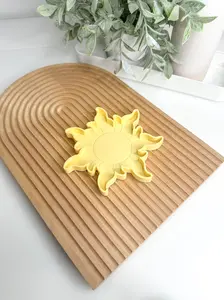 Wavy Sun Tray Trinket Desk Organizer For Crafts & Office Space Organize Small Parts Paper Clips Beads Rhinestones Charms & Jewelry Pieces