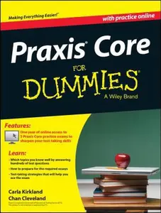 USED-Praxis Core For Dummies, with Online Practice Tests (For Dummies Series) by Carla C. Kirkland (Paperback)