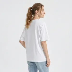 180g Pure Cotton Short-sleeved T-shirt Minimalist Basic Plain Blouse | Women’s Medium-Length Summer Holiday Top | DM CS for Review Reward