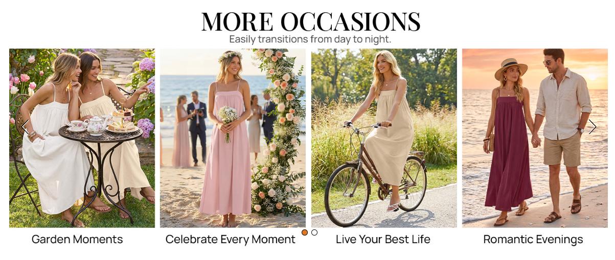 MEROKEETY Women's Summer Boho Maxi Dresses 2026 Spaghetti Straps Linen Sundress Casual Beach Vacation Long Dresses MEROKEETY Women's Summer Boho Maxi Dresses 2026 Spaghetti Straps Linen Sundress Casual Beach Vacation Long Dresses