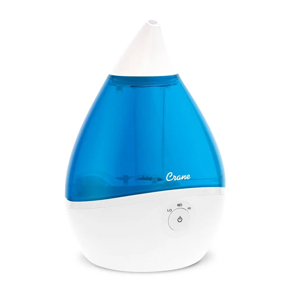 Crane Droplet Ultrasonic Cool Mist Humidifier - Blue/White Crane Droplet Ultrasonic Cool Mist Humidifier - Blue/White