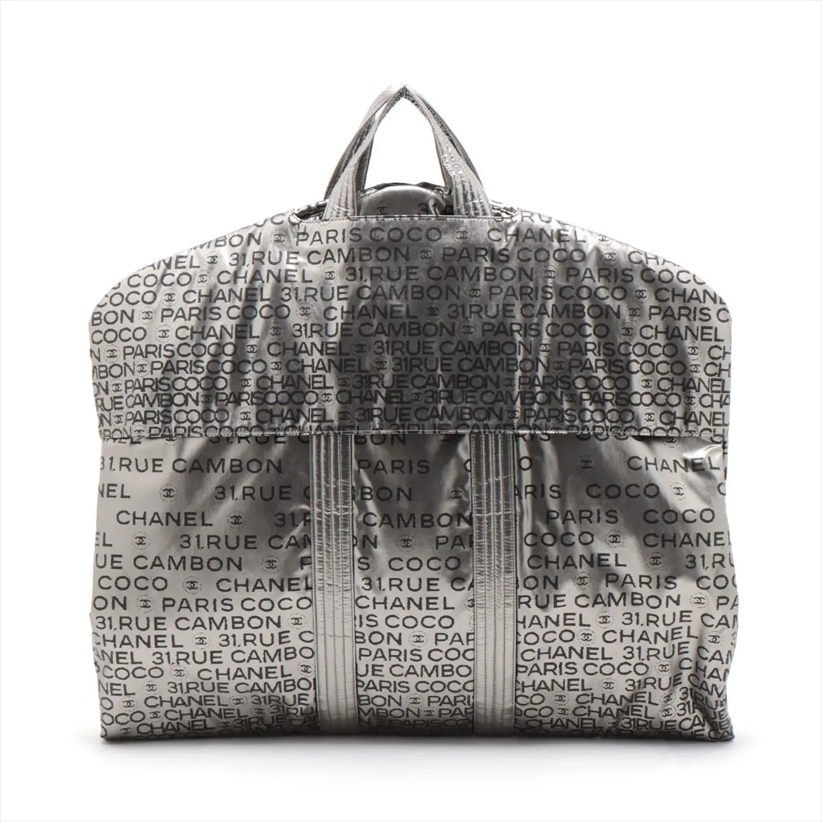 Pre-owned CHANEL Nylon Travel Bags Coco Cambon Garment Bag Travel Overnight Carryon Compliant Luggage