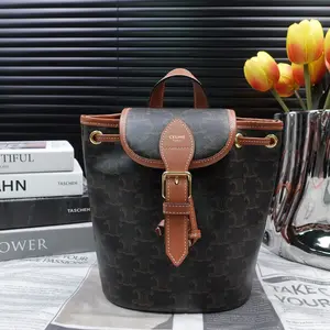 Pre-owned Celine Calfksin Backpacks Ore Owned Coated Canvas Backpack T10321063