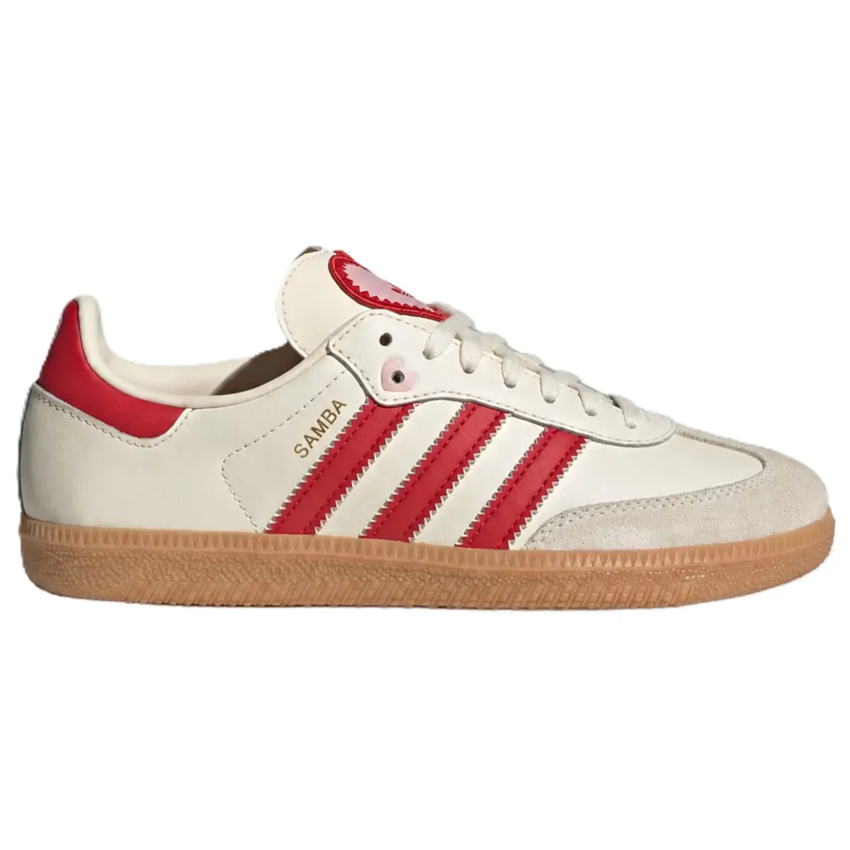 adidas Samba OG Valentine's Day Cream White Scarlet (2026) Youth Fashion Shoes New