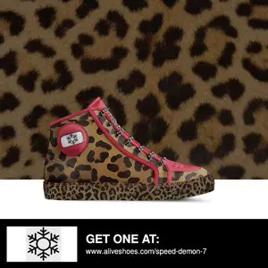 Speed Demon Leopard Print sneakers