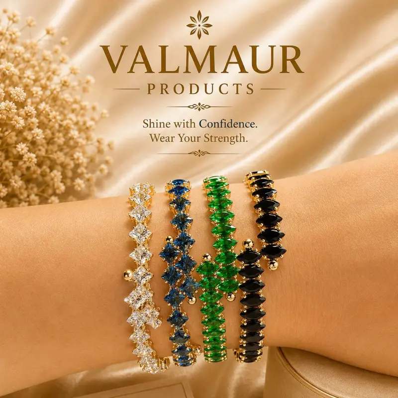 Valmaur Products Luxury Multicolor Gemstone Bracelets