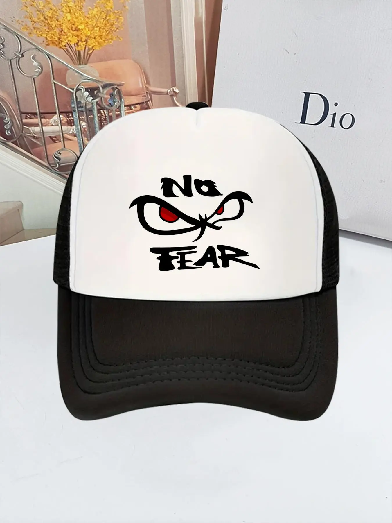 Dior Adjustable Trucker Hat Christian Dior Baseball Cap Oblique Technical Tulle Medium  main image 4