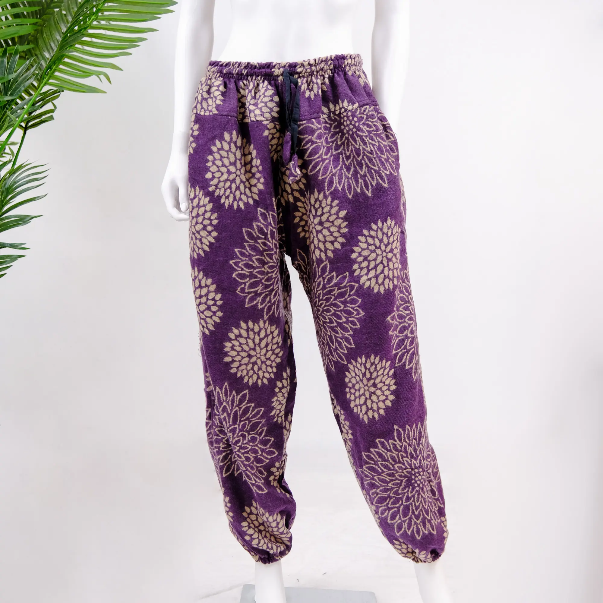 Handmade Winter Wool Blend Harem Pants