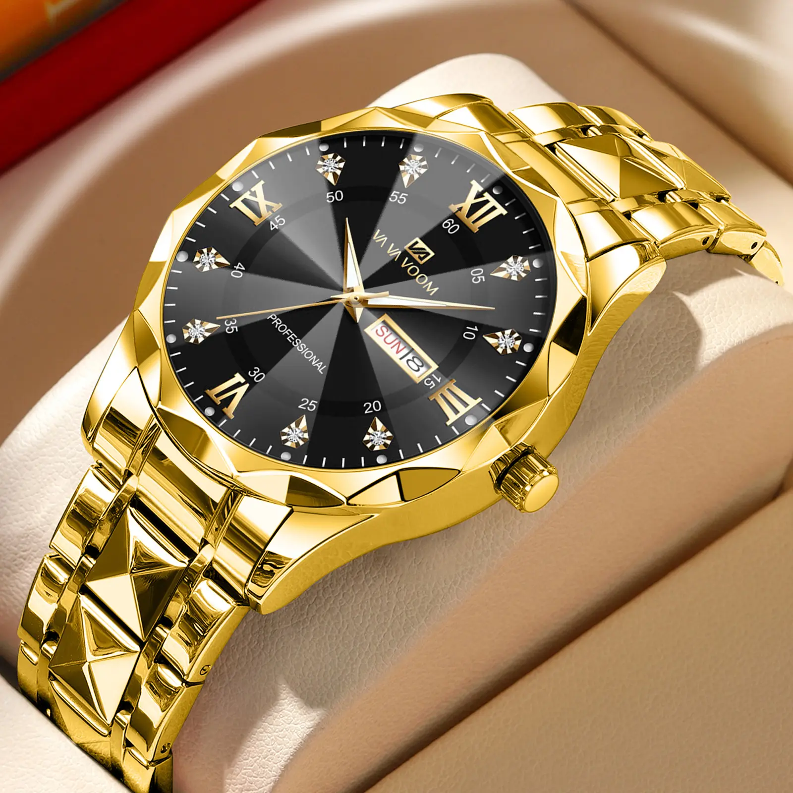 Dual Calendar2733-H-J gold