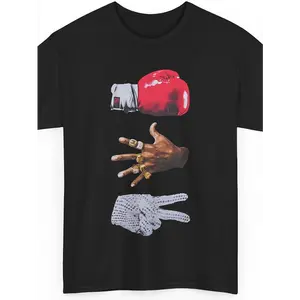 100% Cotton - 3 Mikes Graphic T Shirt for Men Tyson Jackson Short Sleeve Tees