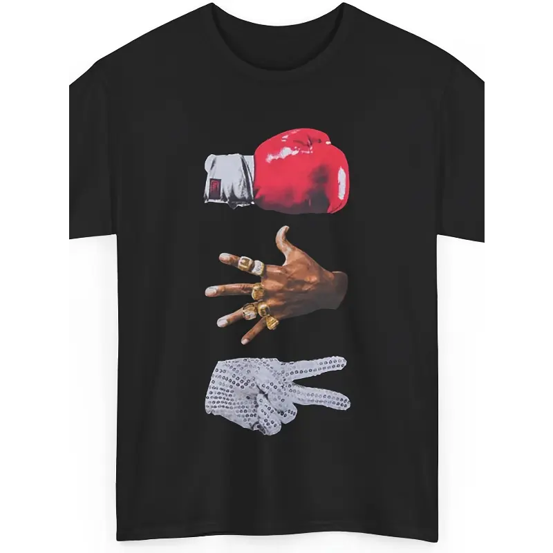 Men's Fitted 100% Cotton Graphic T-Shirt - Round Neck, Short Sleeve Tops with Graphic Art, Full Print Fabric, Foldable Design - Tyson Jackson x 3 Mikes Menswear Streetwear Tee