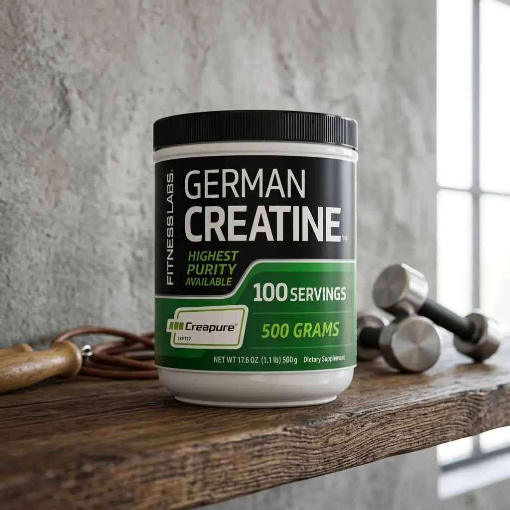 Creapure German Creatine Monohydrate Protein Powder, 1.1 lb, for Fitness & Muscle Support