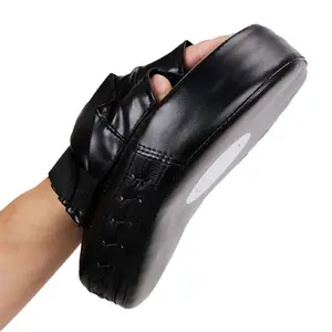 Curved Boxing Hand Target, 2-Pack PU Leather Boxing Training Aid; Martial Arts, Protective Gear