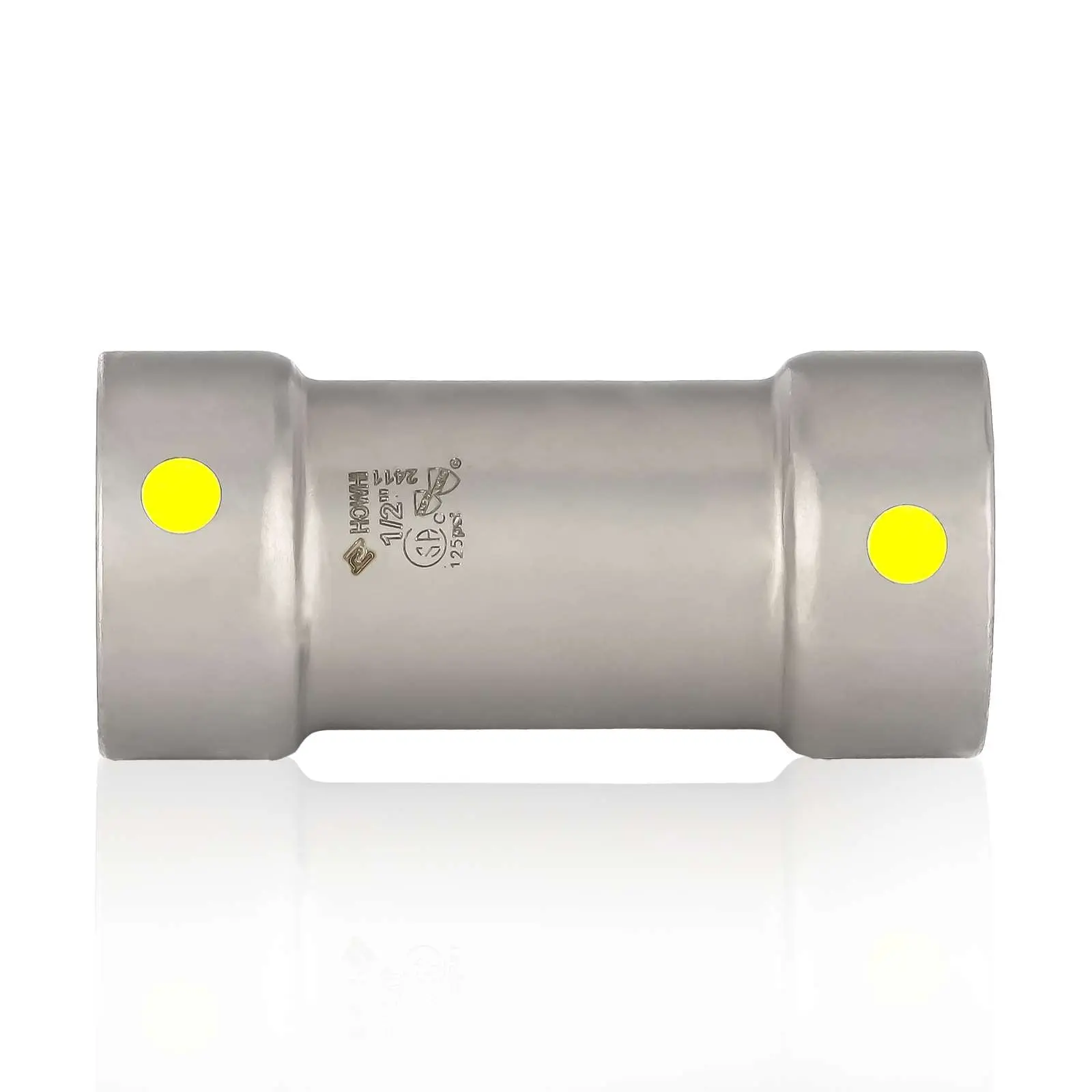 1" Carbon Press Coupling, No Stop